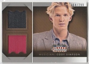 2015 Americana Double Materials #11 Cody Simpson #/299 045E