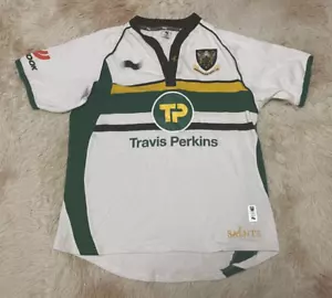Northampton 2010 - 2011 Away Rugby Union Shirt Burrda Size XL - Picture 1 of 8