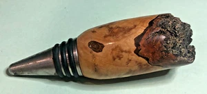 Live Edge Wood Bottle Stopper * Used * Handmade USA - Picture 1 of 6