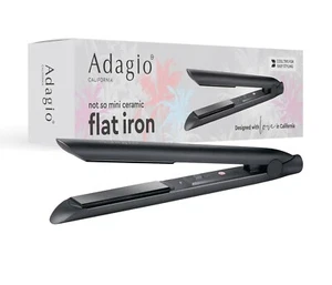 ADAGIO California "Not So Mini" Ceramic Flat Iron Curling Hair Straightener $99 - Foto 1 di 4