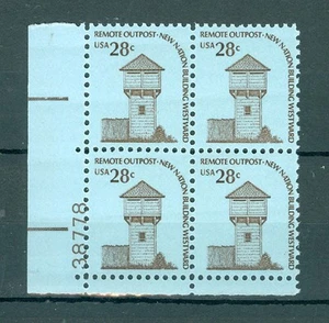 US 1604 Americana 28c 1 PB of 4 stamps MNH issued 1975-81 PB #38778 - Picture 1 of 1