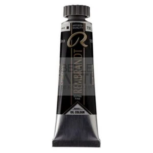 COLORE AD OLIO EXTRA FINE REMBRANDT TUBO T6 DA 15ml 735 NERO OSSIDO - Foto 1 di 4