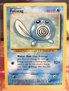 POKEMON Poliwag 59/102 Base Set Unlimited Common, NM Condition - Picture 1 of 4