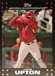 2007 Topps Updates and Highlights Baseball Base #UH327: Justin Upton Topps - Picture 1 of 4