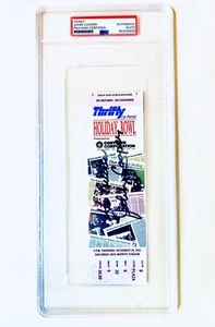 1993 John Cooper Autograph Holiday Bowl Ohio State v BYU Ticket - PSA/DNA - Picture 1 of 4