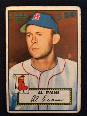 1952 Topps Baseball Card Al Evans #152 BV $80 CF - Image 1 of 2