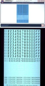 L'Arsenal Models 1/350 FRENCH NAVY MODERN PENNANT NUMBERS SET #1 DECAL SET - Picture 1 of 1
