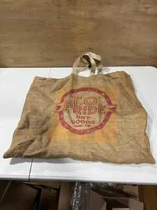 T.O. Pride Dry Goods Vintage Werbung Sackleinenbeutel mit Griffen  - Bild 1 von 5