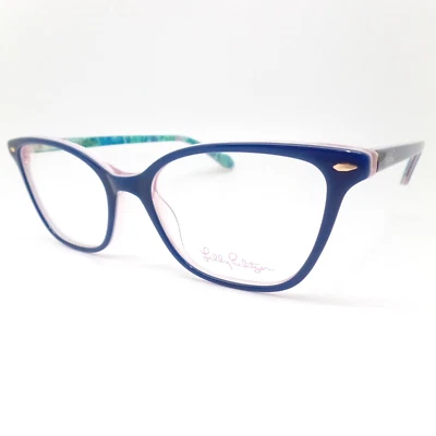 Новые аутентичные рамы Lilly Pulitzer Braunwyn темно-синие 49 мм - Изображение 1 из 3