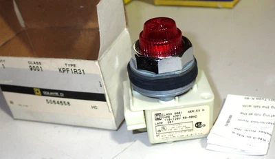 SQUARE D 9001KPF1R31 PILOT LIGHT NEW - Image 1 of 3