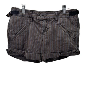 Free People Shorts Damen 2 (30x4 ACTUAL) braun blau gestreift Boho + Taschen - Bild 1 von 7