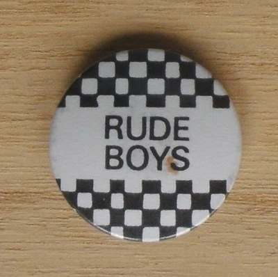 Rude Boys Walt Jabsco Ska Vintage 25mm Pin Badge 2 Tone Madness The Specials - Image 1 of 2