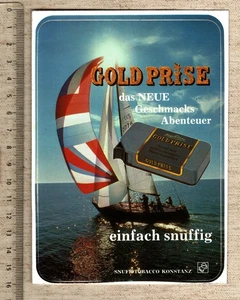 Aufkleber/Sticker Gold Prise Tabak Schnupftabak snuffig - Bild 1 von 1