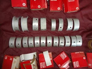Nos 1956 1962 Chevrolet 235 261 L6 Engine STD Main Rod Bearing Set Federal Mogu - Bild 1 von 6