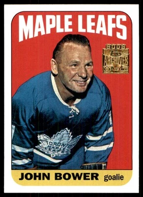 2001-02 Topps Archives Johnny Bower Auto Toronto Maple Leafs #52 - Image 1 of 2