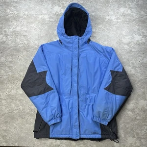 Vintage L.L. Bean Gore-Tex Primaloft Jacke Damen Petite XL blau grau Outdoor Mantel - Bild 1 von 15