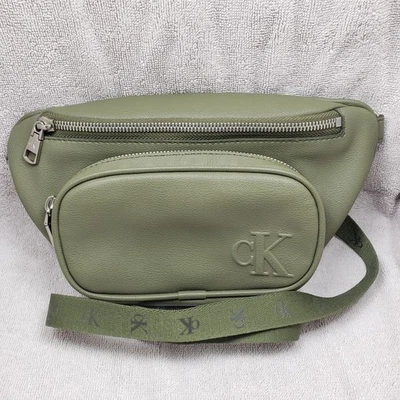 Calvin Klein Jeans Fanny Pack Belt Bag Green Small Cross Body Purse - Image 1 of 4