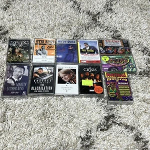 Sealed Lot 11 Cassette Tapes Rap Country MLK Otis Rush Mad Lion Hunter Hayes - Picture 1 of 4