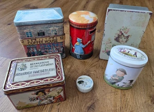 Job lot of 6 vintage tins - Picture 1 of 20