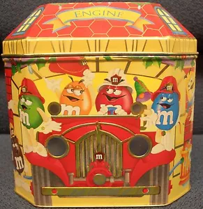 M&M's Firehouse Tin, 1997 de colección, ¡BONITO! ¡Publicidad! - Imagen 1 de 2