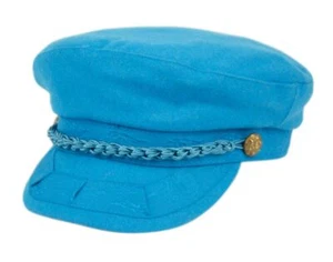 Unisex einfarbige Wollmischung Fischer Matrose Geiger Mütze Flatcap - Bild 1 von 13