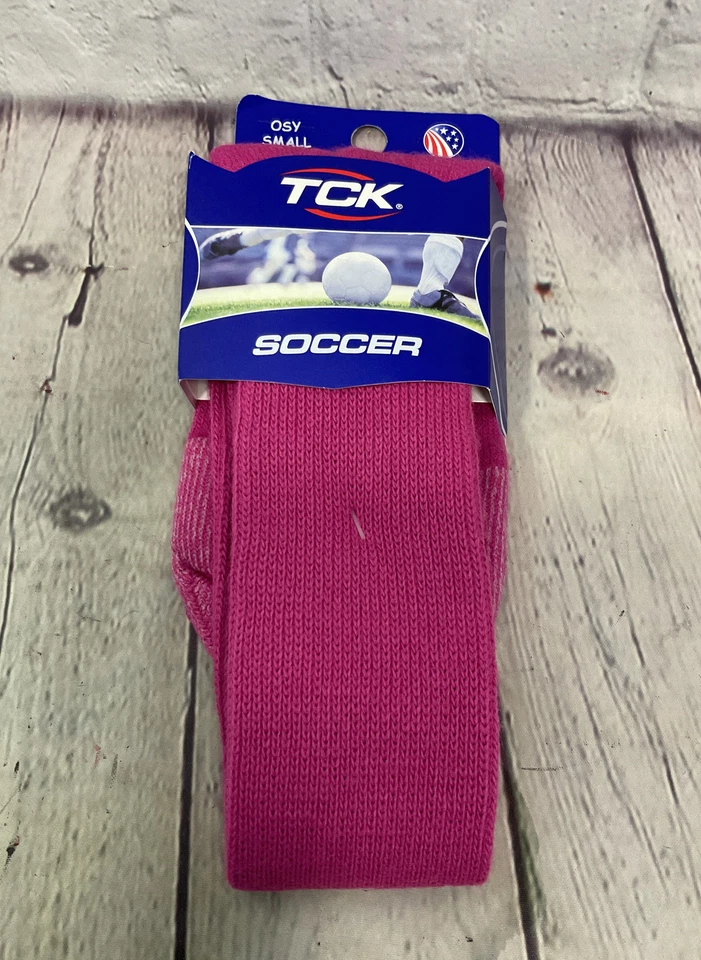 New TCK Twin City Knitting Tube Soccer Socks Small Pink Men’s 3-6 Women’s 4-7 - Image 1 of 4