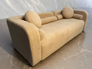 Divano Boucle design vintage industriale shabby chic etnico country casa loft - Foto 1 di 12