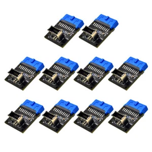 USB 3.1 Front Panel Socket to USB 3.0 20Pin Header Male Extension Cable Adapter - Picture 1 of 10