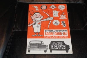 1963 CLEVELAND INDIANS SAISON RÉGULIÈRE PROGRAMME VS LA ANGELS NR COMME NEUF - Photo 1 sur 3