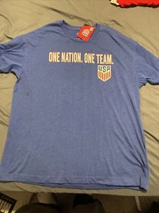 NWT USA Soccer Federation Men's T-Shirt "ONE NATION ONE TEAM" Size XXL - Picture 1 of 5