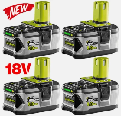 2x Für Ryobi Akku 18V 5,0Ah 8Ah HP Lithium ONE+ Plus RB18L60 P108 oder Ladegerät