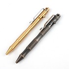 Brass Pen Bolt Action Design Ballpoint w/ 5pcs Refill EDC Pocket Tools Outdoor