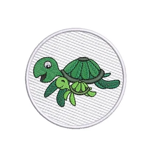 Muttertag Schildkröte Patch bestickt Bügelbild DIY Applikation Jacke Kleidung - Bild 1 von 12