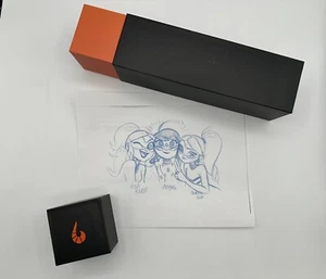 Official ZAG Heroez Miraculous Original Print Drawing GIRL POWER w/Box - Picture 1 of 4