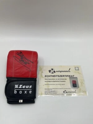 Sandsackhandschuh Axel Schulz signiert Autogramm Unterschrift Boxen Neu COA - Bild 1 von 4