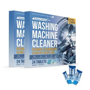 Washing Machine Cleaner Descaler Tablets - Deep Cleaning Tablets for HE Front... - Picture 1 of 8