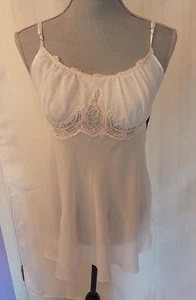 Cinema Etoile Ropa Seductiva SEXY 2 Piezas Muñeca Bebé Chifón Blanco Talla L Bordado - Imagen 1 de 5