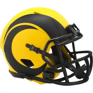 Mini casco de fútbol americano LA Rams Rave Riddell Speed - Imagen 1 de 3
