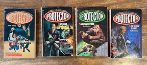 Vintage THE PROTECTOR Series by Rich RAINEY Paperback Books # 1 3 5 6 Espionage - Picture 1 of 5