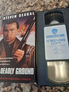 ON DEADLY GROUND VHS Screener Steven Seagal 1993 RARE - Picture 1 of 5