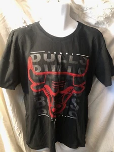 NBA UNK Men's Chicago Bulls Black Red Short Sleeve T-Shirt Size XL - Picture 1 of 6
