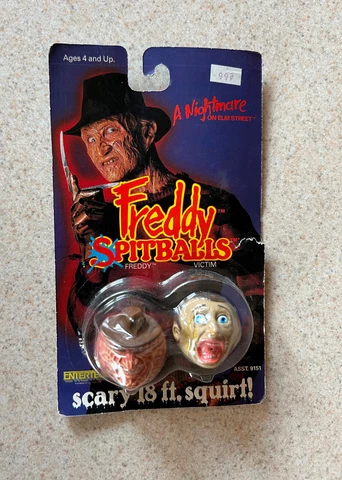 SPITBALLS (1986 Entertech) -- Freddy Krueger Nightmare on Elm Street On Card (A) Cover