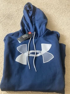 UNDER ARMOUR LEICHTER HOODIE Gr. S. Neu Mit Etikett, Navy Und Weiß - Bild 1 von 1