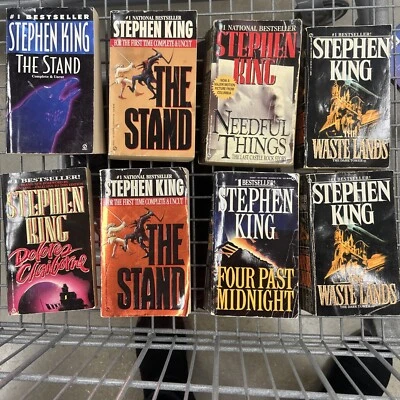 Stephen King Paperback Books  Vintage Lot Of 8 Includ. The Stand Vintage Rare Foto 1 de 4