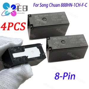4PCS For Song Chuan 888HN-1CH-F-C 12VDC 17A 8Pins (Four Automotive Power Relays) - Picture 1 of 8