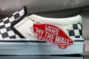 VANS ASHER CHECKER slip-on shoes for men, NEW & AUTHENTIC, size 9.5 - Bild 1 von 7