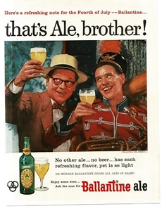 1956 Ballantine XXX Beer That's Ale Brother marching band sousaphone player Ad - Picture 1 of 1
