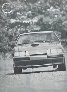 1984 Road Test Ford Mustang SVO 6 Pages Pics Specs Info - Picture 1 of 6