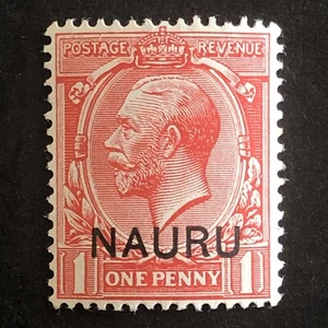 1916 NAURU 1d STAMP - OVERPRINT - KING GEORGE V - Sg NR 2c MINT - Picture 1 of 3
