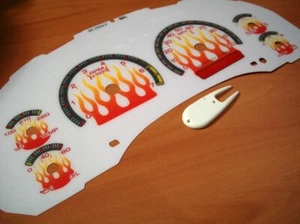 For 98-02 Chevrolet S10 Blazer GMC Jimmy White Face Glow Through Gauges MT Trans - Picture 1 of 6